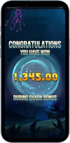 Gewinn während Shark Bonus
